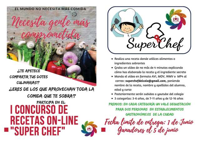 CONCURSO DE VÍDEO – RECETAS “EL SUPER CHEF DEL COLE” – COLEGIO SAN AGUSTÍN